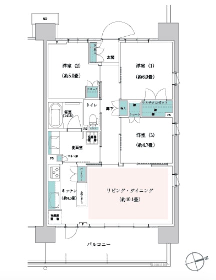 Cタイプの間取り