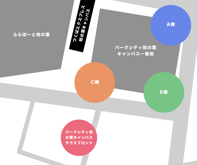 パークシティ柏のキャンパス壱番館のタワーマンション一覧図