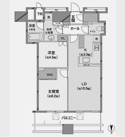 パークシティ武蔵小杉 ザ ガーデン タワーズイースト 2LDK